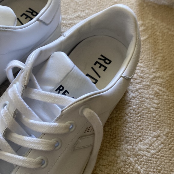 Re/done white sneakers 70s tennis barely worn size 37 - Picture 4 of 7